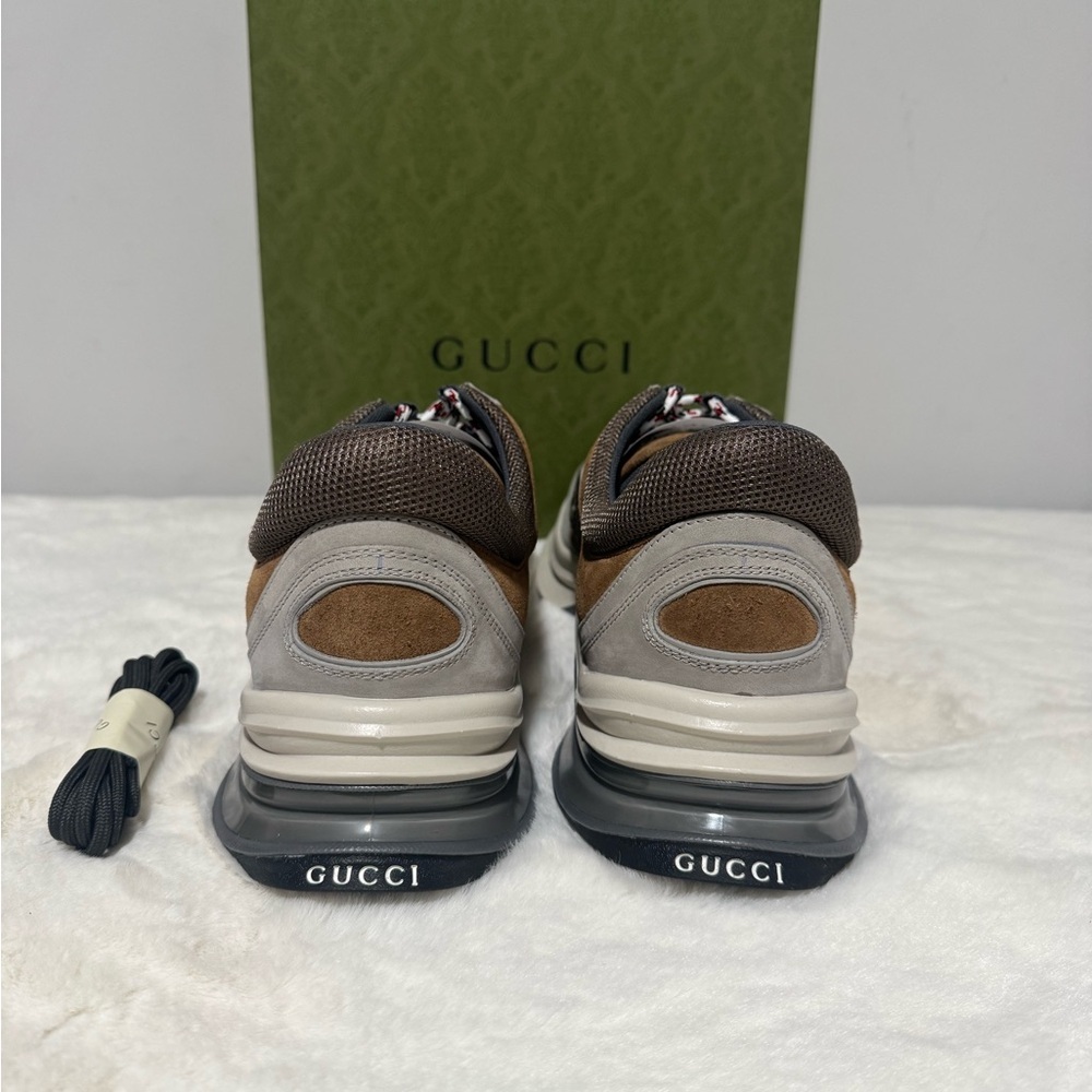 Gucci Men's Gucci Run Sneaker Light Grey Suede Size UK13.5/US14 - Picture 4 of 8